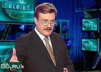 evgeny kiselev, ntv's chief anchorman in the 1990s